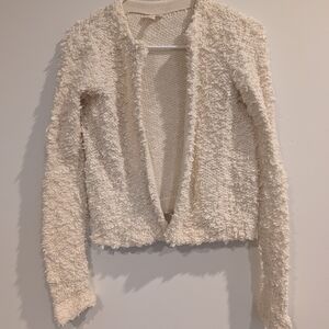 Eileen Fisher Cream Textured Cardigan